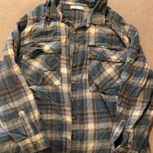 Blue and Cream Flannel
